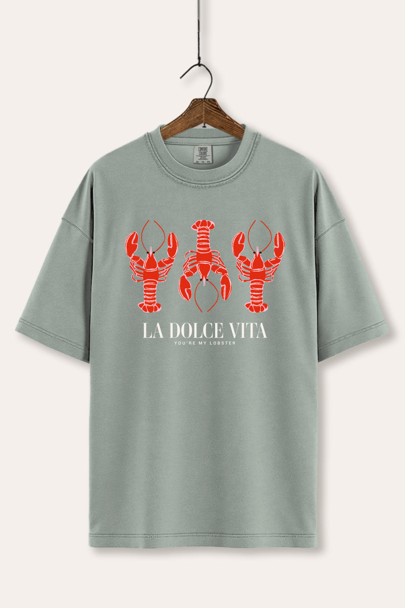 The Sweet Life Coastal Lobster Graphic Women's Comfort Tee