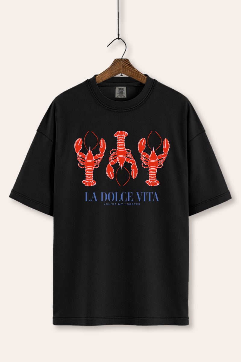 The Sweet Life Coastal Lobster Graphic Women's Comfort Tee