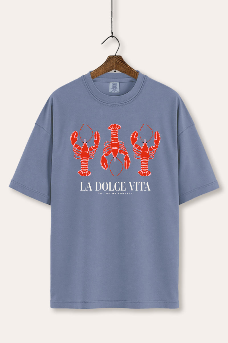 The Sweet Life Coastal Lobster Graphic Women's Comfort Tee