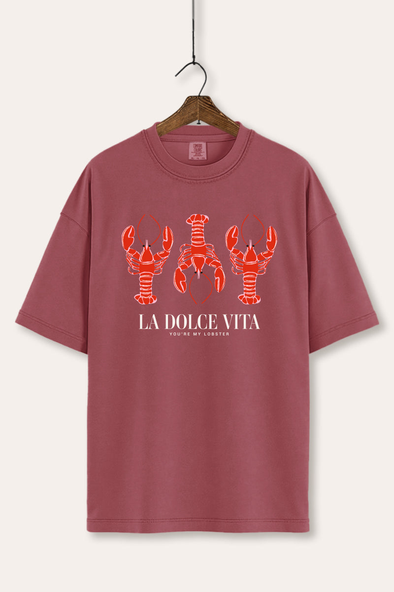 The Sweet Life Coastal Lobster Graphic Women's Comfort Tee