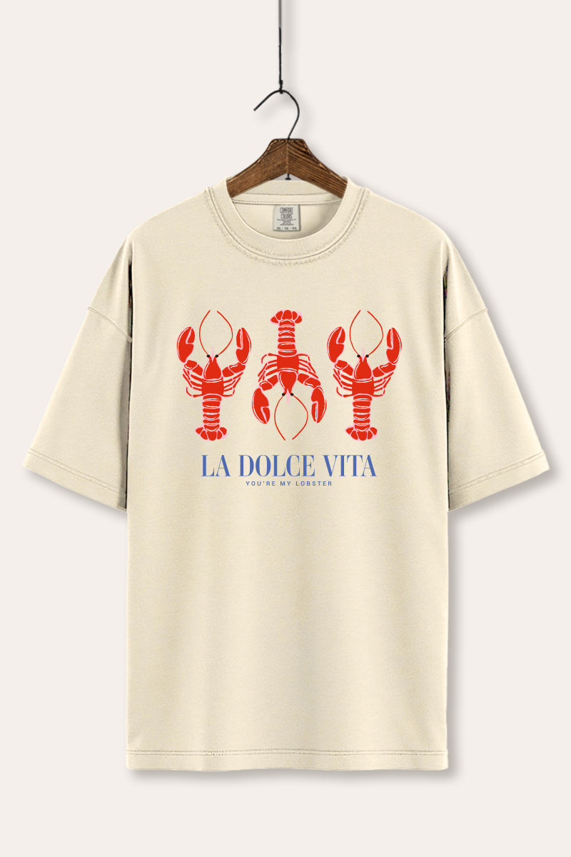 The Sweet Life Coastal Lobster Graphic Women's Comfort Tee
