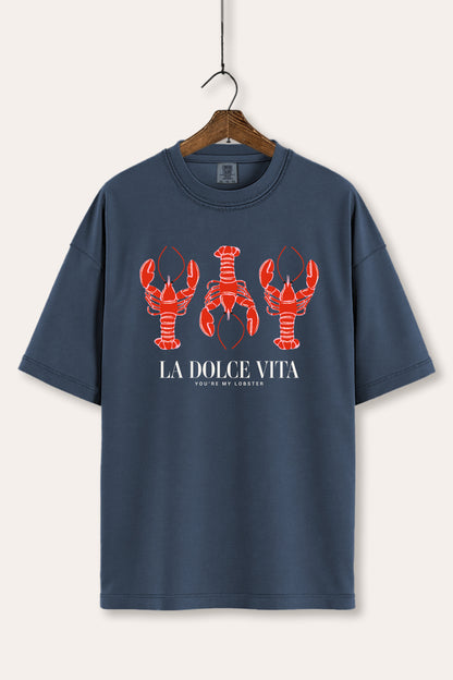 The Sweet Life Coastal Lobster Graphic Women's Comfort Tee
