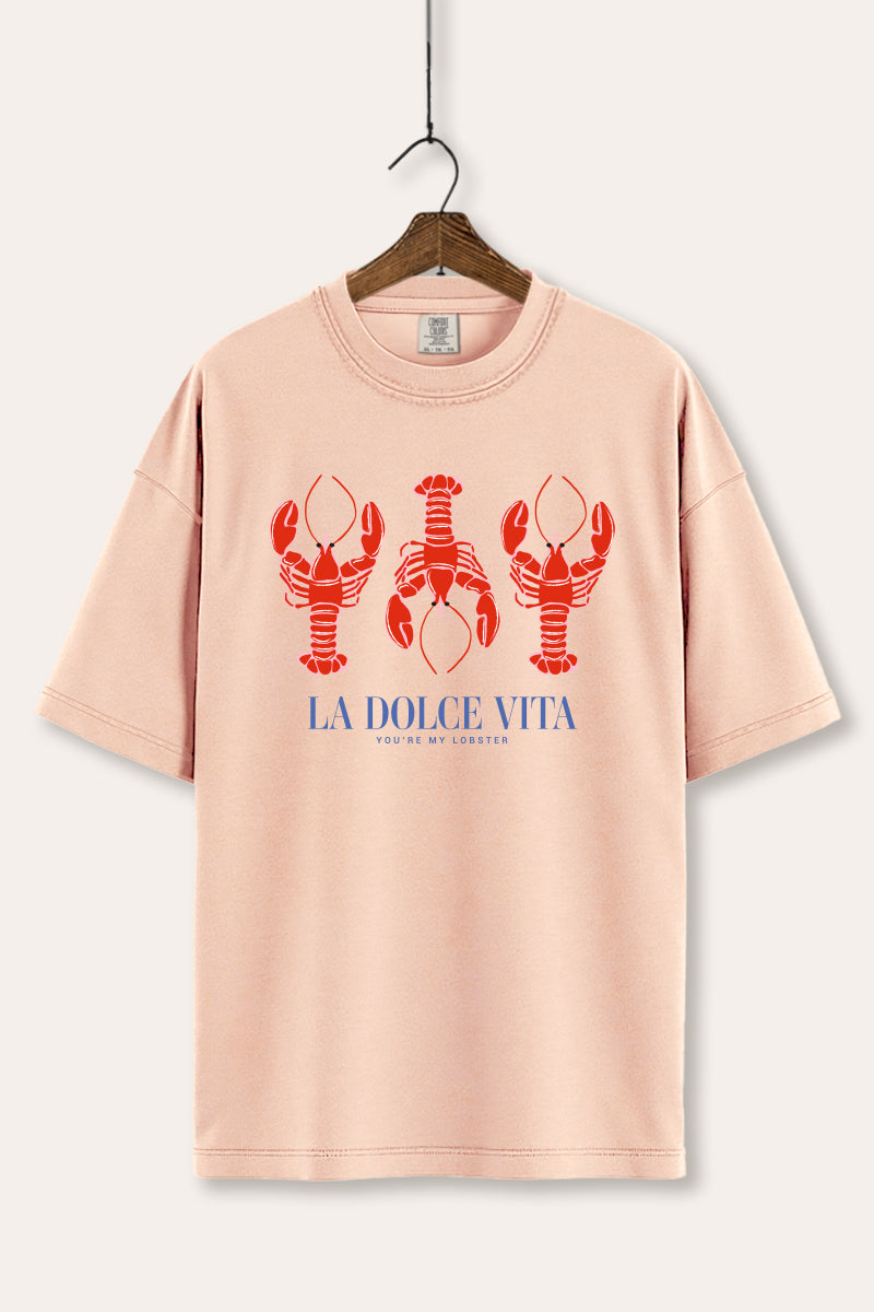 The Sweet Life Coastal Lobster Graphic Women's Comfort Tee