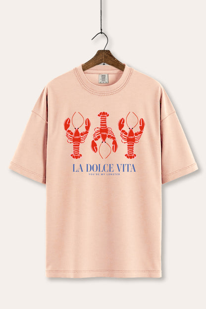 The Sweet Life Coastal Lobster Graphic Women's Comfort Tee