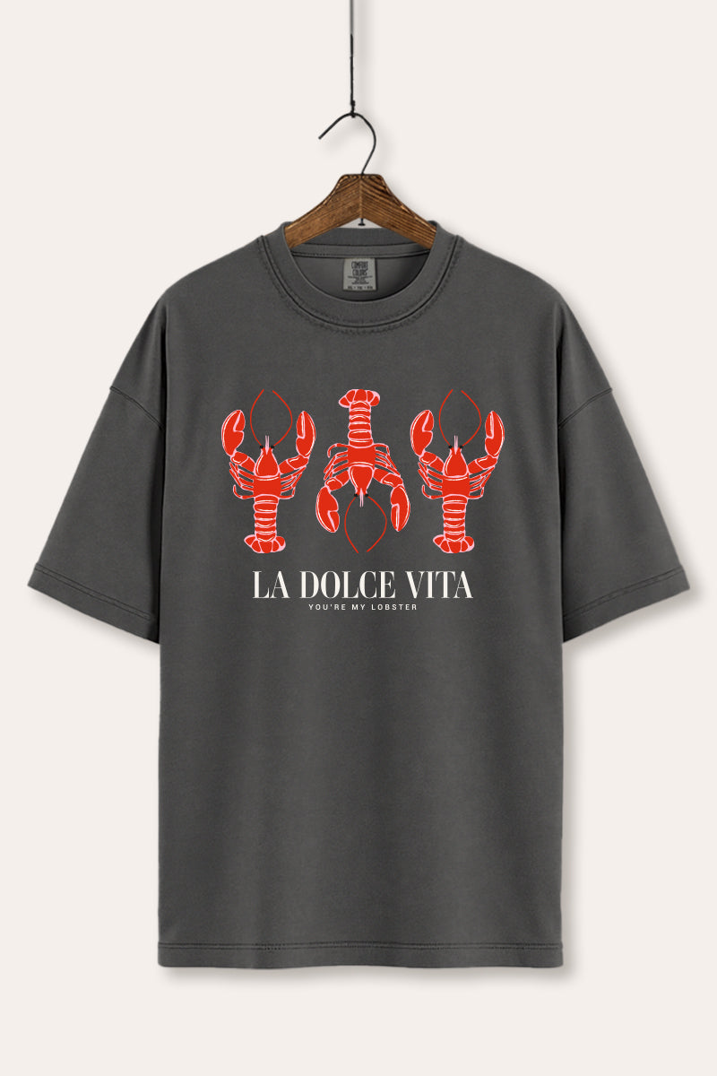 The Sweet Life Coastal Lobster Graphic Women's Comfort Tee