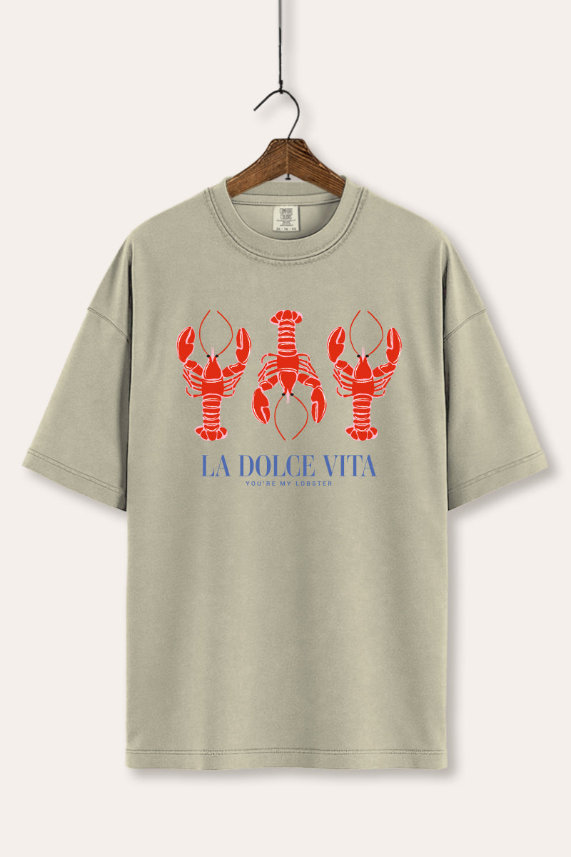 The Sweet Life Coastal Lobster Graphic Women's Comfort Tee