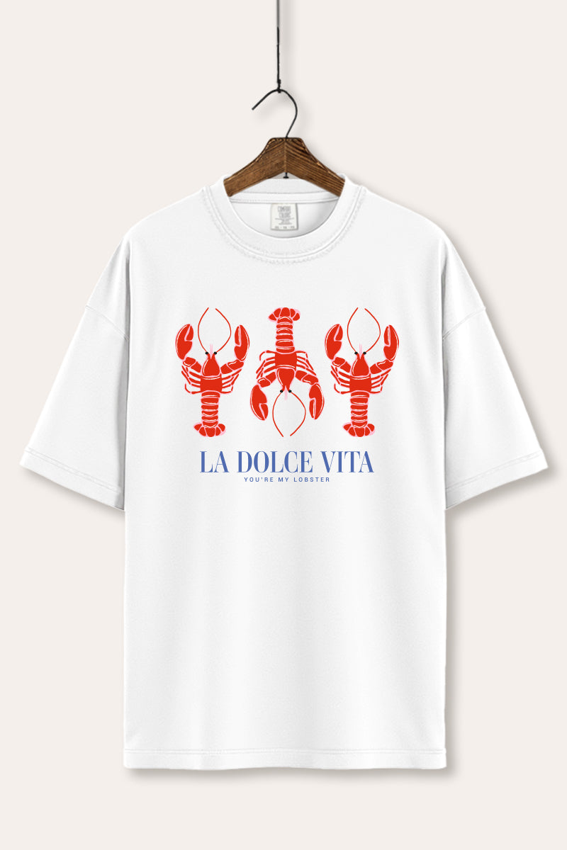 The Sweet Life Coastal Lobster Graphic Women's Comfort Tee