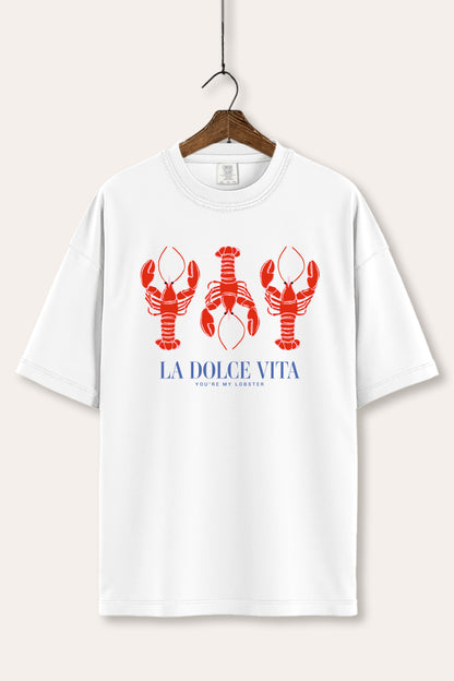 The Sweet Life Coastal Lobster Graphic Women's Comfort Tee