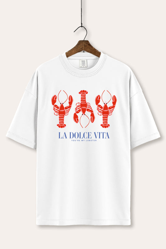 The Sweet Life Coastal Lobster Graphic Women's Comfort Tee