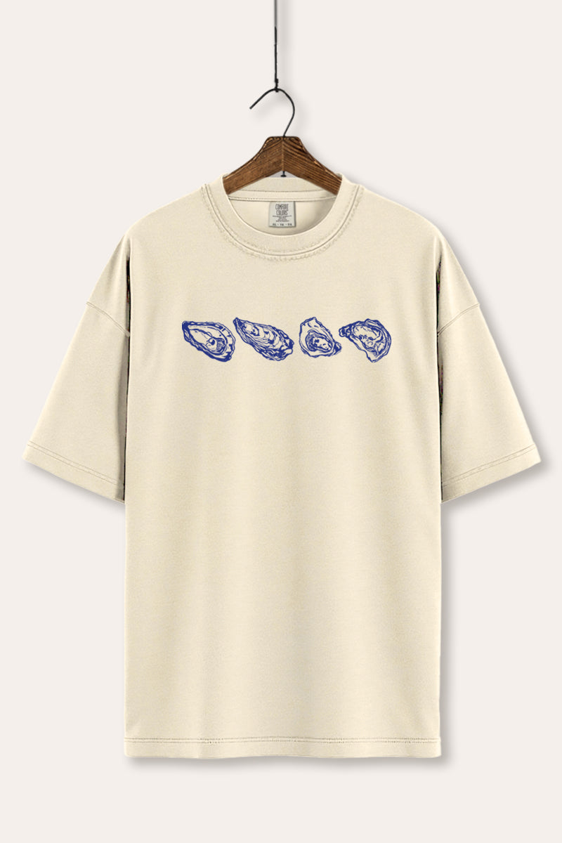 Oyster Coastal Graphic Women's Comfort Tee