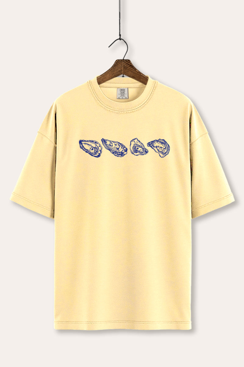 Oyster Coastal Graphic Women's Comfort Tee