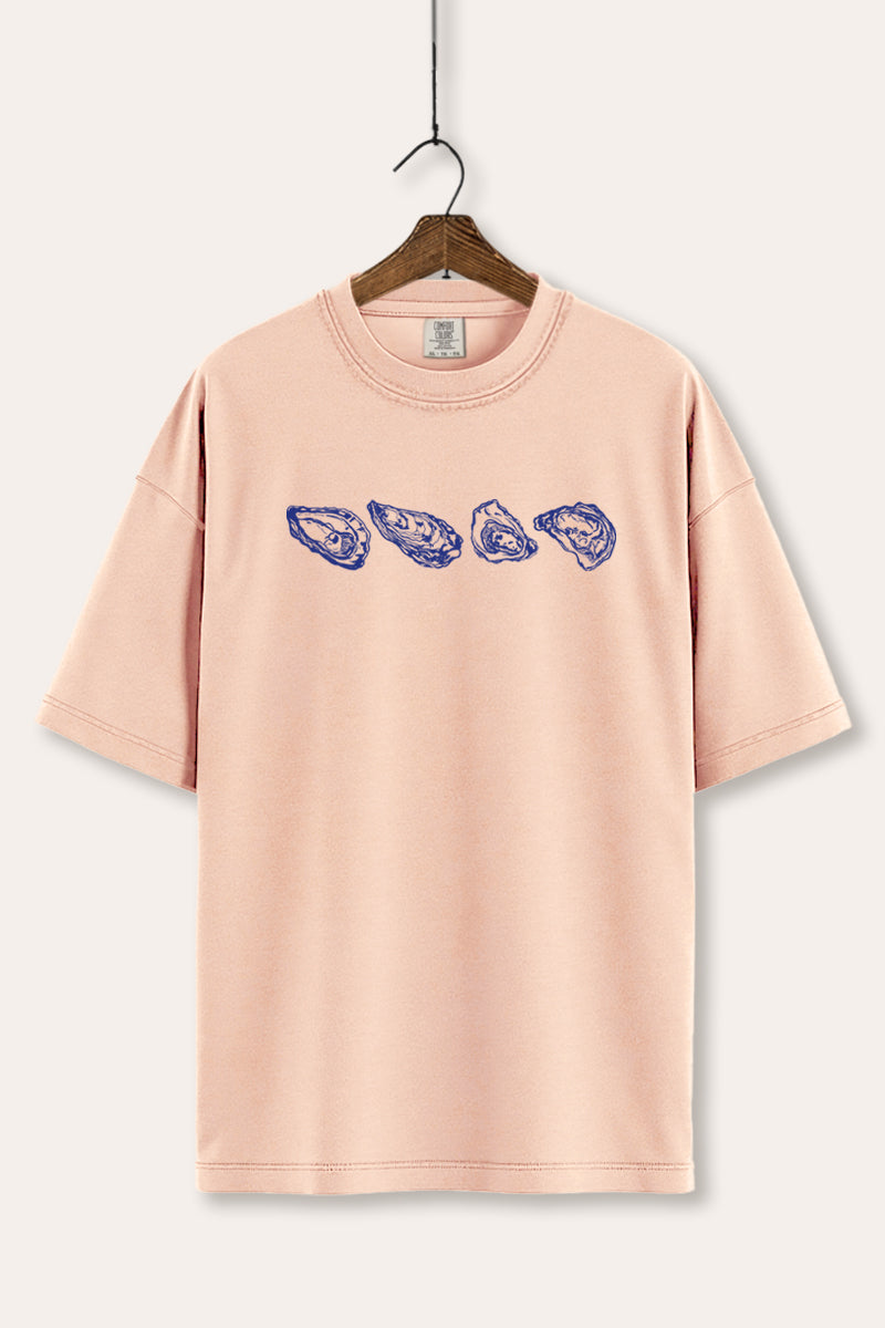 Oyster Coastal Graphic Women's Comfort Tee