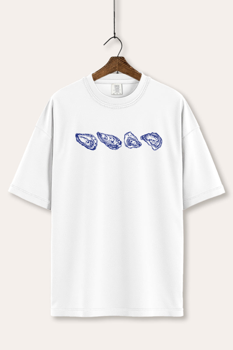 Oyster Coastal Graphic Women's Comfort Tee