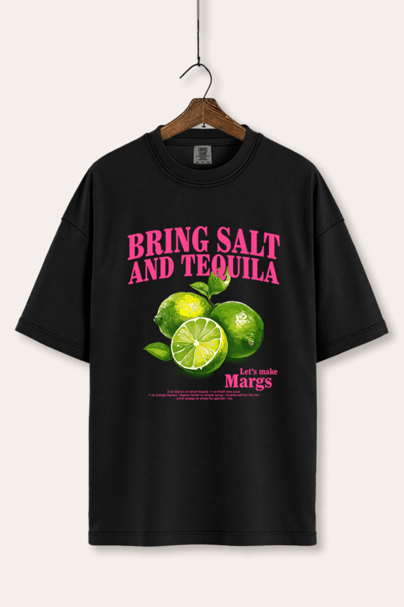 Salt Tequila & Margarita Graphic Women's Comfort Tee