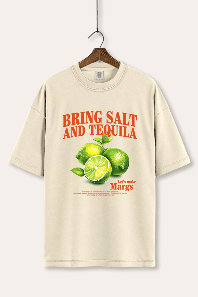 Salt Tequila & Margarita Graphic Women's Comfort Tee