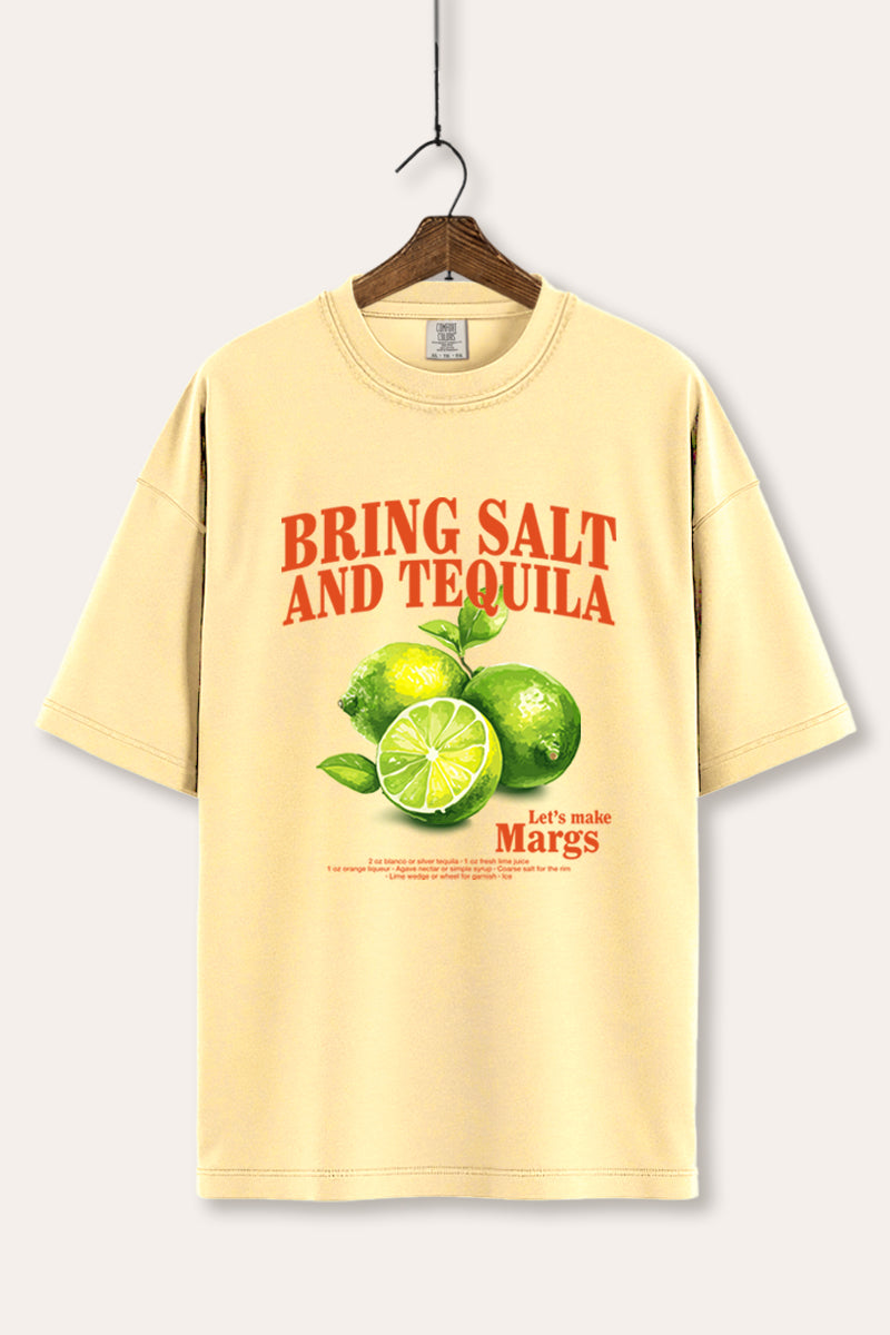 Salt Tequila & Margarita Graphic Women's Comfort Tee
