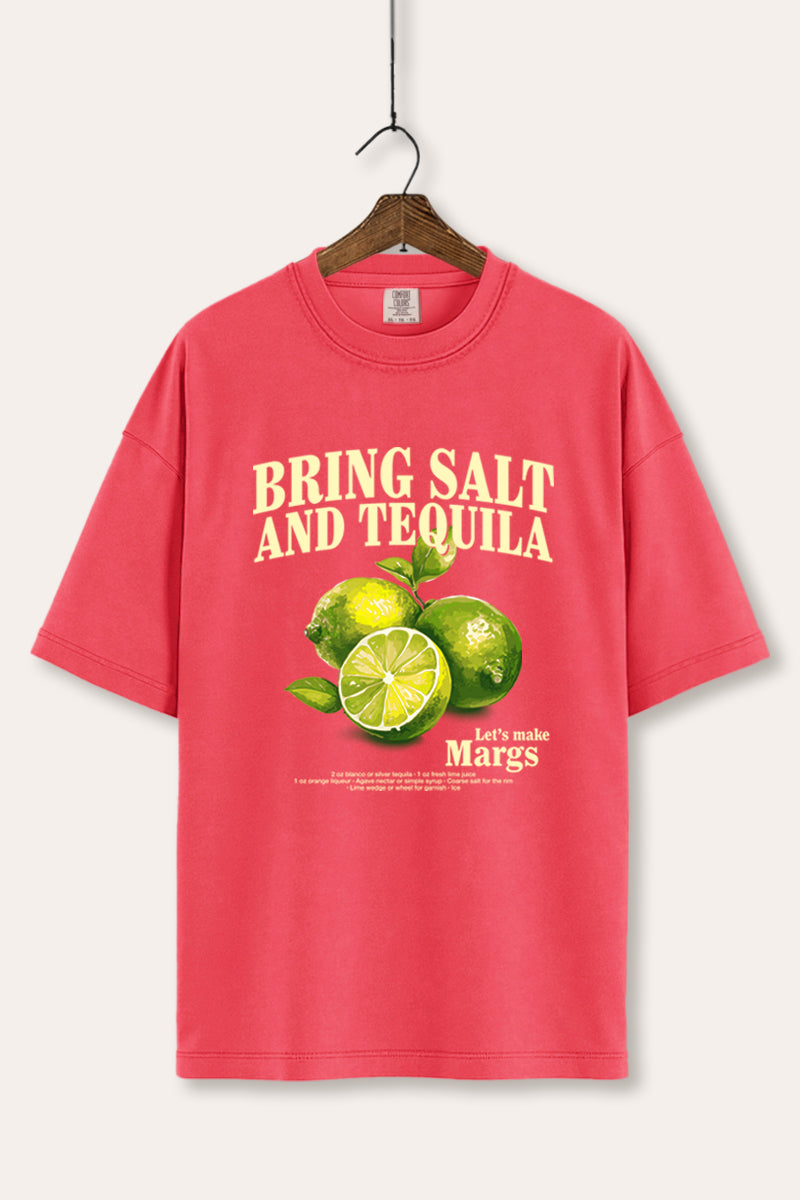 Salt Tequila & Margarita Graphic Women's Comfort Tee