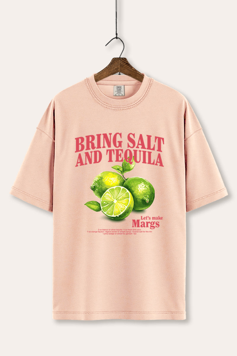 Salt Tequila & Margarita Graphic Women's Comfort Tee