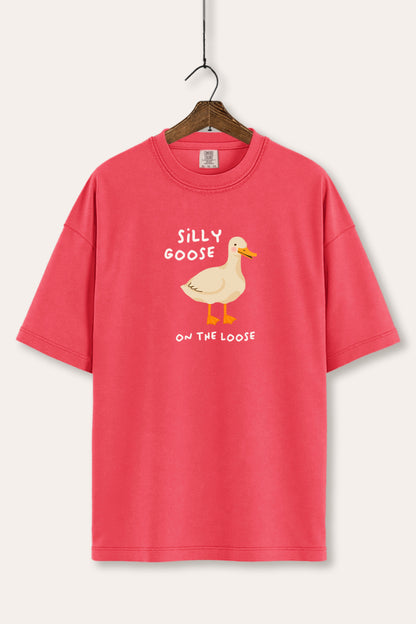 Silly Goose Pastel Graphic Women's Comfort Tee