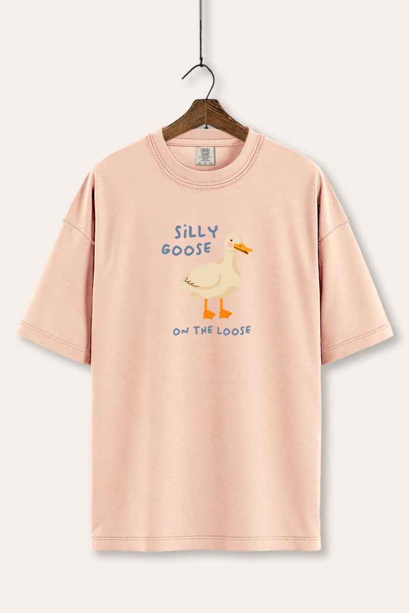 Silly Goose Pastel Graphic Women's Comfort Tee