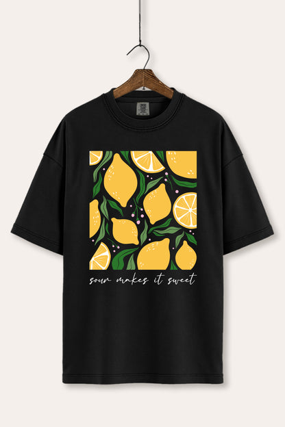 Sour & Sweet Lemon Fruit Graphic Women's Comfort Tee
