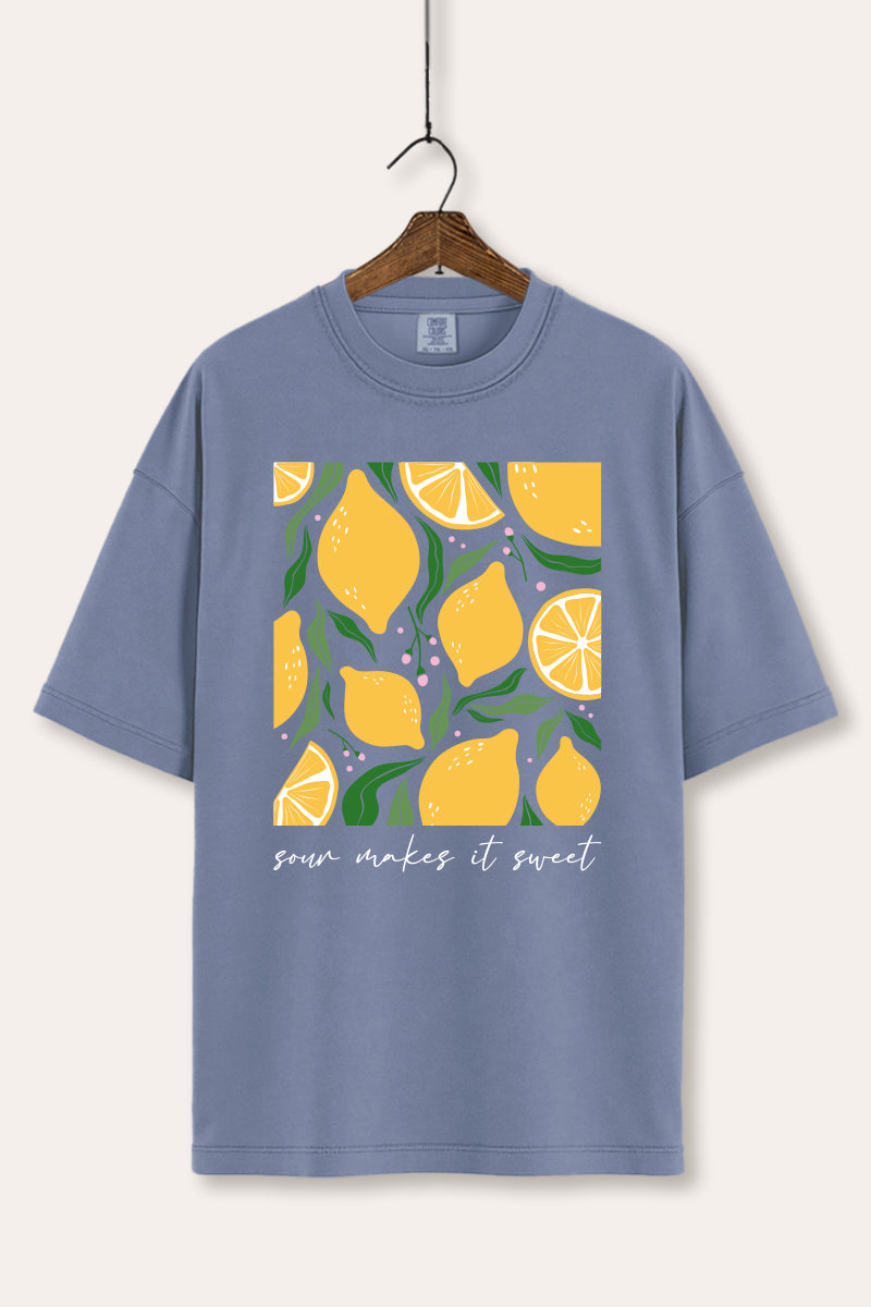Sour & Sweet Lemon Fruit Graphic Women's Comfort Tee