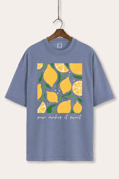 Sour & Sweet Lemon Fruit Graphic Women's Comfort Tee