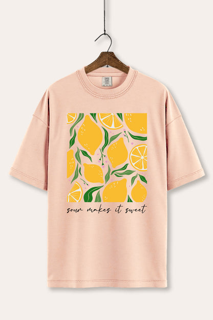 Sour & Sweet Lemon Fruit Graphic Women's Comfort Tee