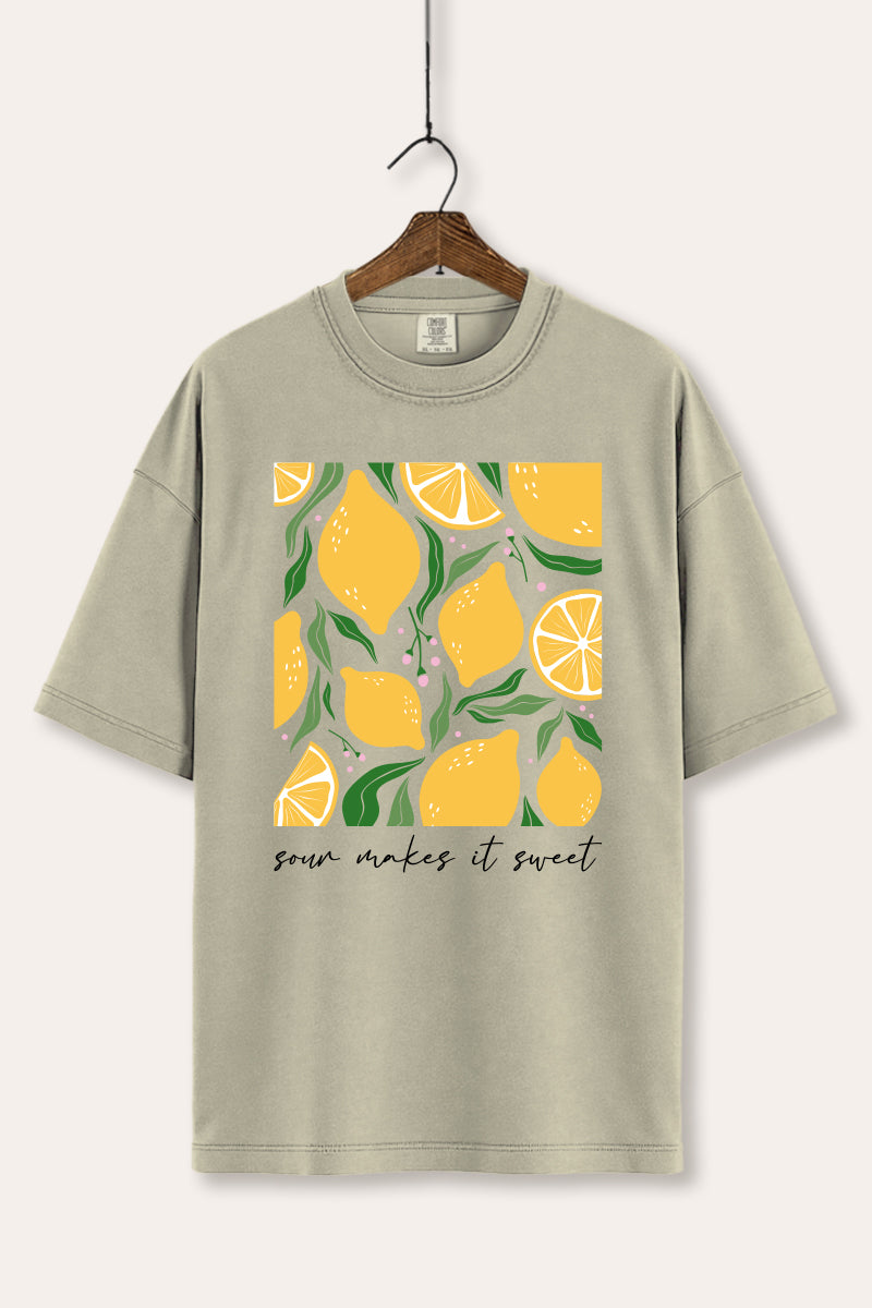 Sour & Sweet Lemon Fruit Graphic Women's Comfort Tee