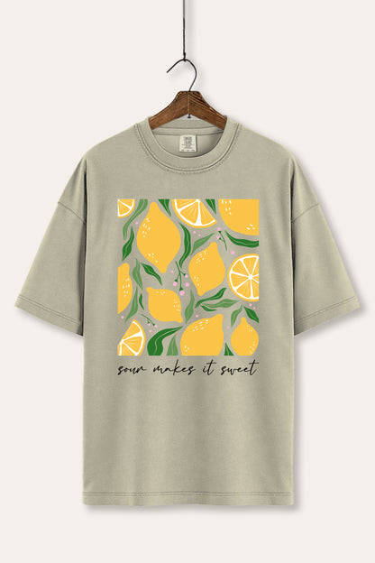Sour & Sweet Lemon Fruit Graphic Women's Comfort Tee