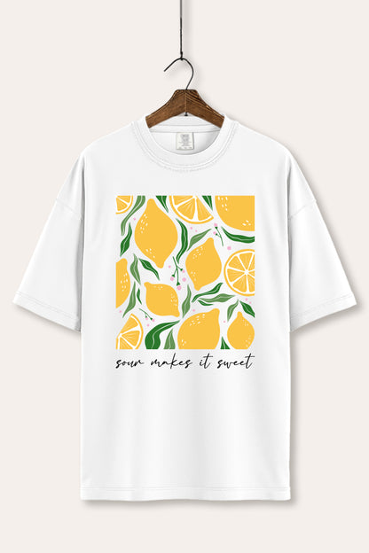Sour & Sweet Lemon Fruit Graphic Women's Comfort Tee