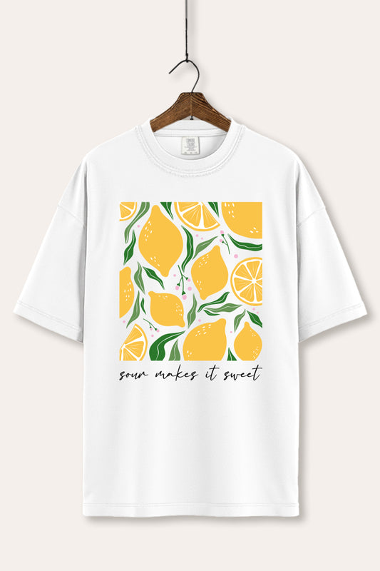 Sour & Sweet Lemon Fruit Graphic Women's Comfort Tee