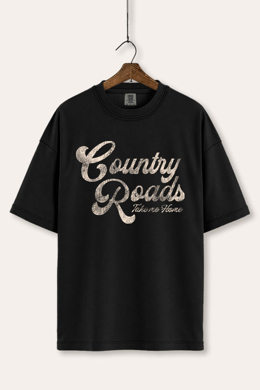 Western Country Roads Graphic Tee Women's Comfort Fit