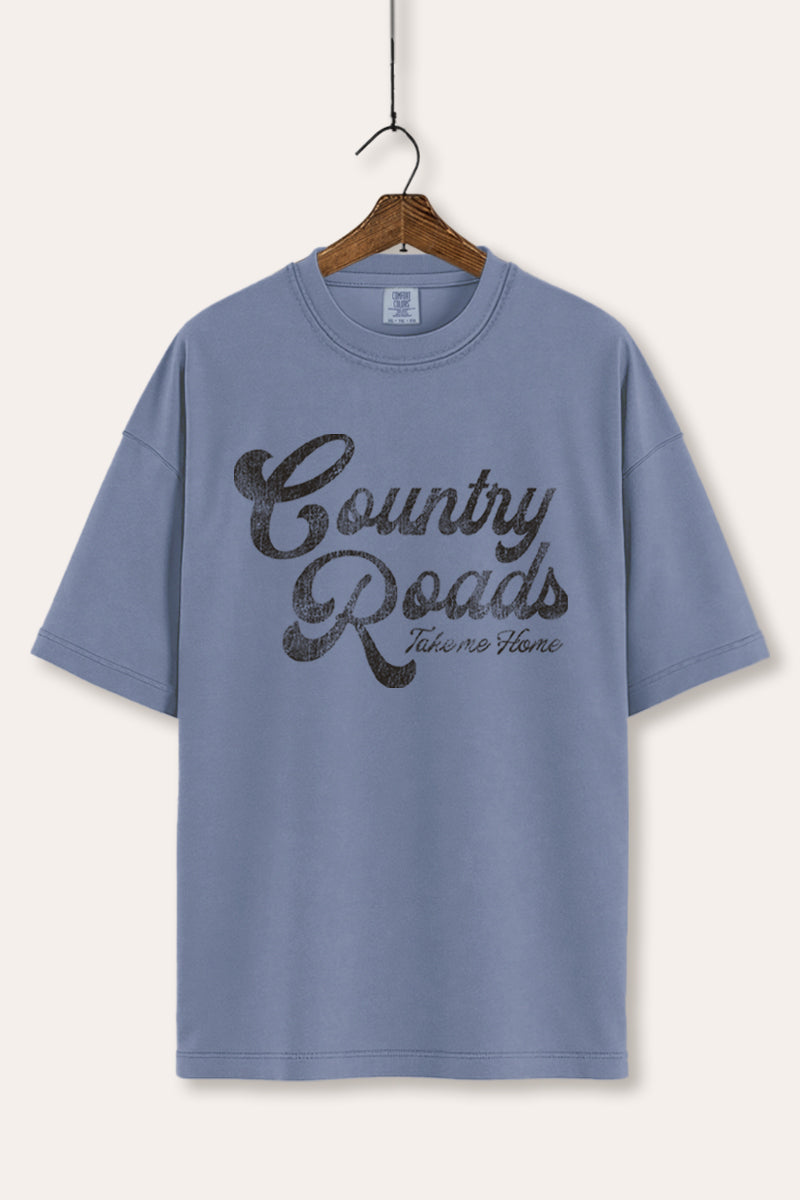 Western Country Roads Graphic Tee Women's Comfort Fit