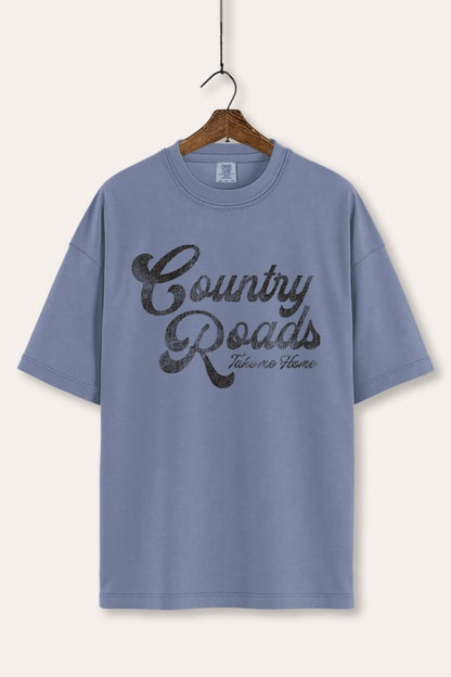 Western Country Roads Graphic Tee Women's Comfort Fit