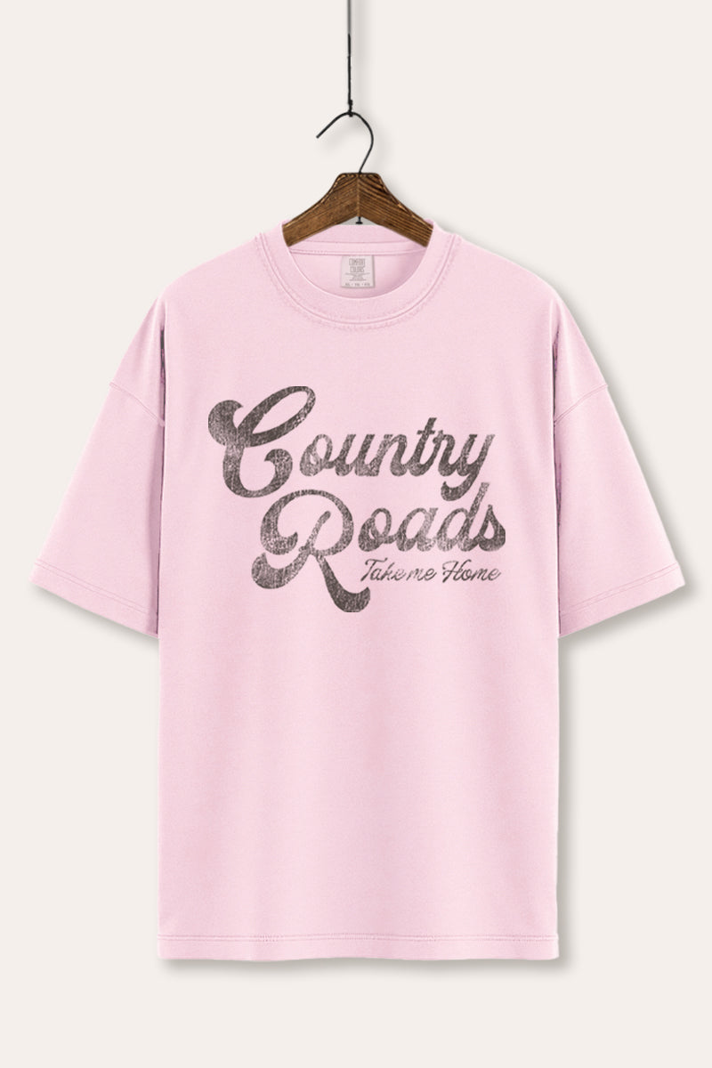 Western Country Roads Graphic Tee Women's Comfort Fit