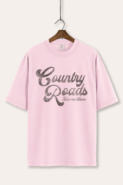 Western Country Roads Graphic Tee Women's Comfort Fit