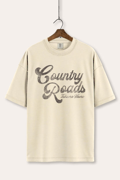 Western Country Roads Graphic Tee Women's Comfort Fit