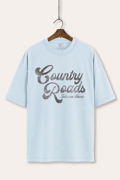Western Country Roads Graphic Tee Women's Comfort Fit