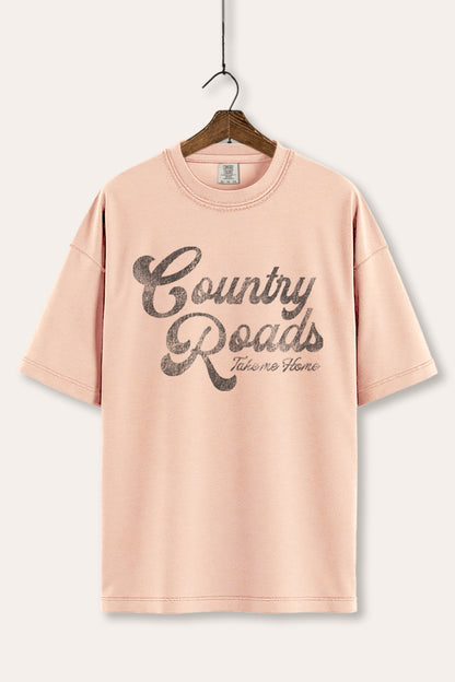 Western Country Roads Graphic Tee Women's Comfort Fit