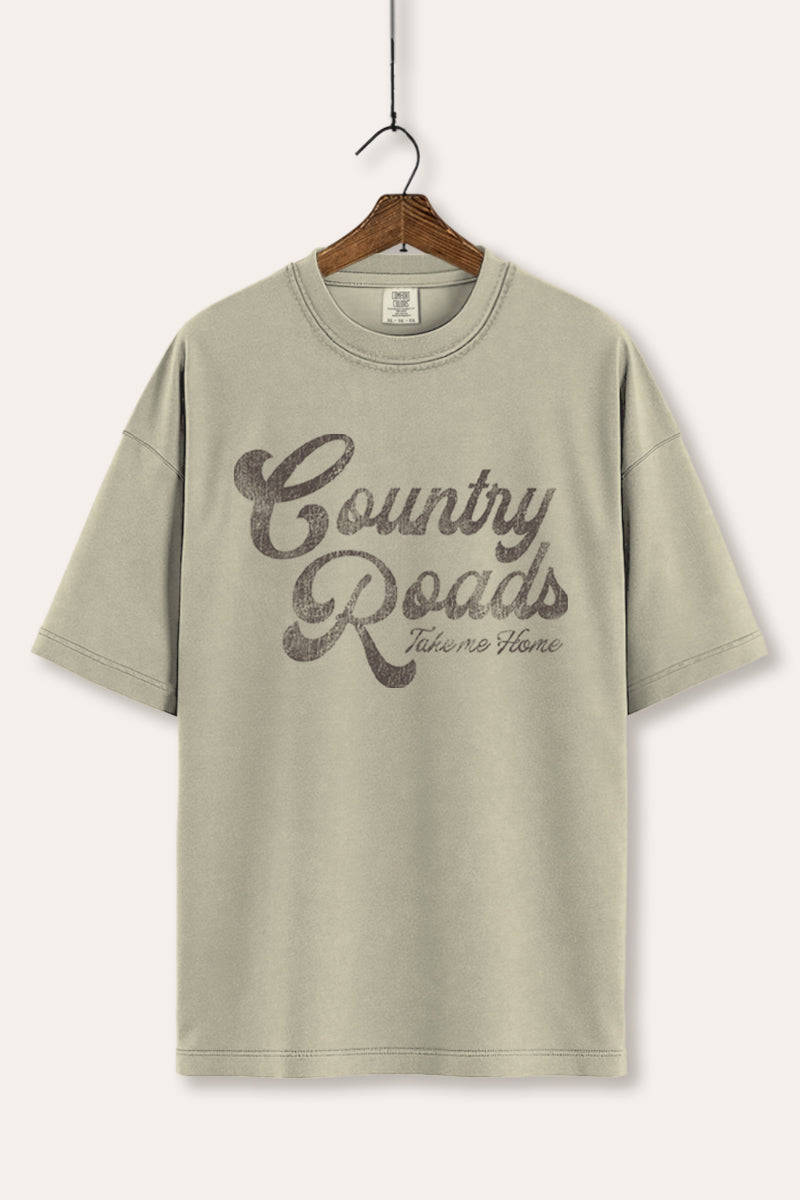 Western Country Roads Graphic Tee Women's Comfort Fit