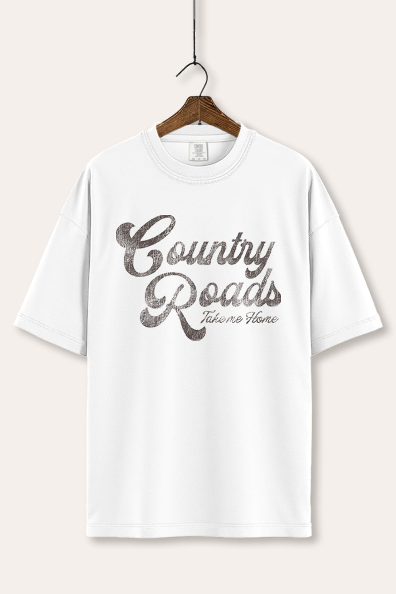 Western Country Roads Graphic Tee Women's Comfort Fit