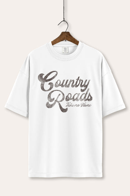Western Country Roads Graphic Tee Women's Comfort Fit