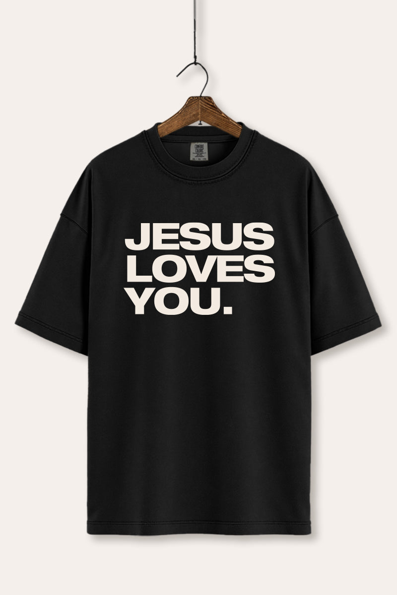 Jesus Loves You Graphic Tee Women's Comfort Fit