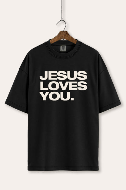 Jesus Loves You Graphic Tee Women's Comfort Fit