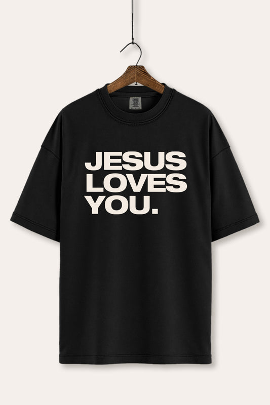 Jesus Loves You Graphic Tee Women's Comfort Fit