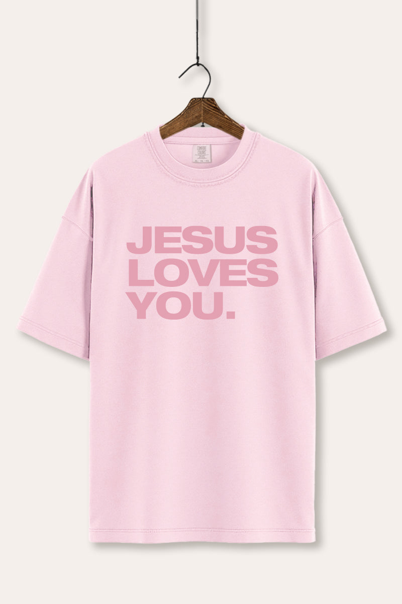 Jesus Loves You Graphic Tee Women's Comfort Fit