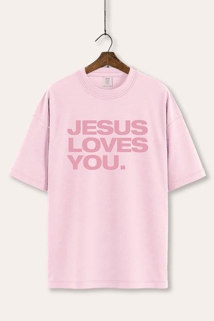 Jesus Loves You Graphic Tee Women's Comfort Fit