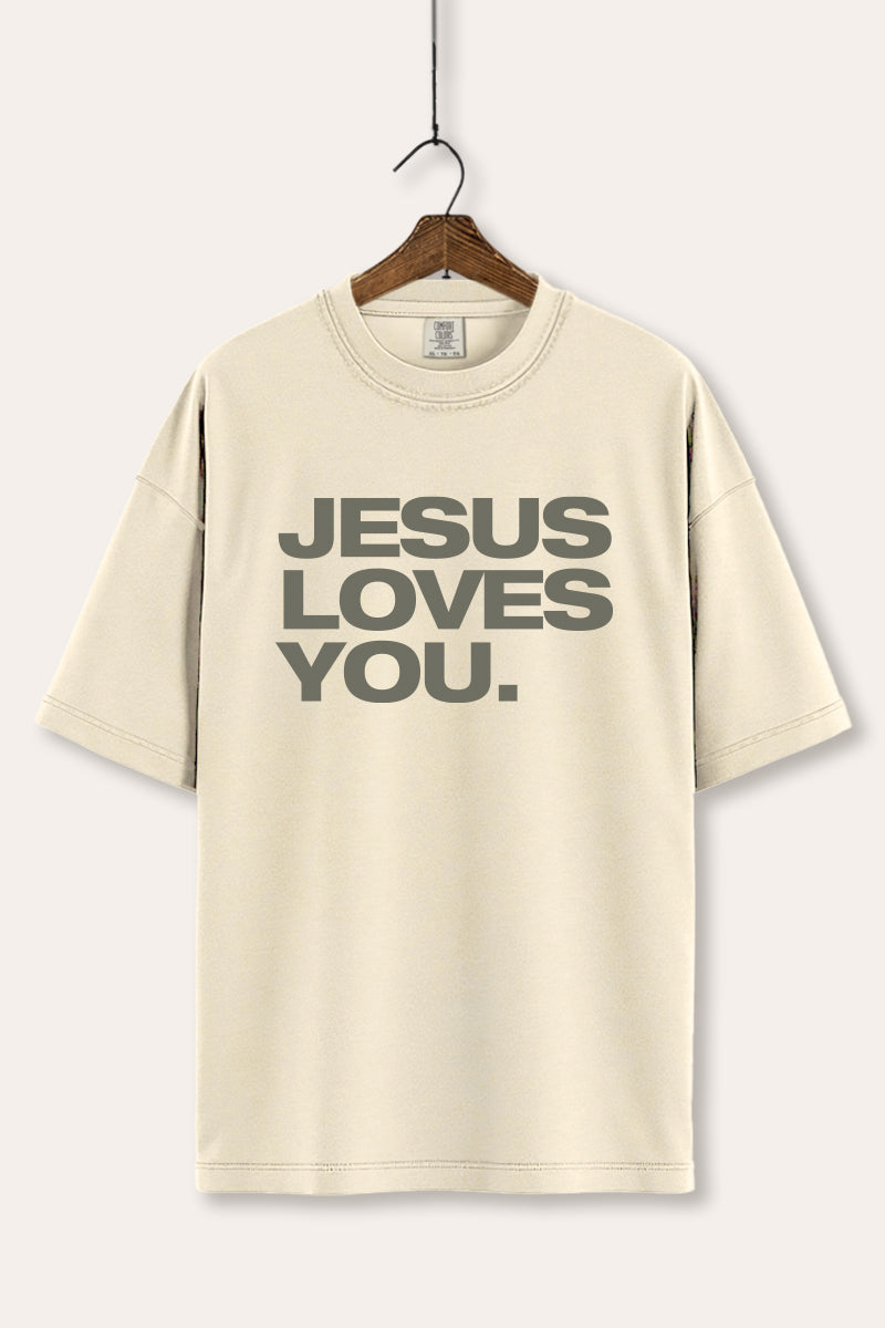 Jesus Loves You Graphic Tee Women's Comfort Fit