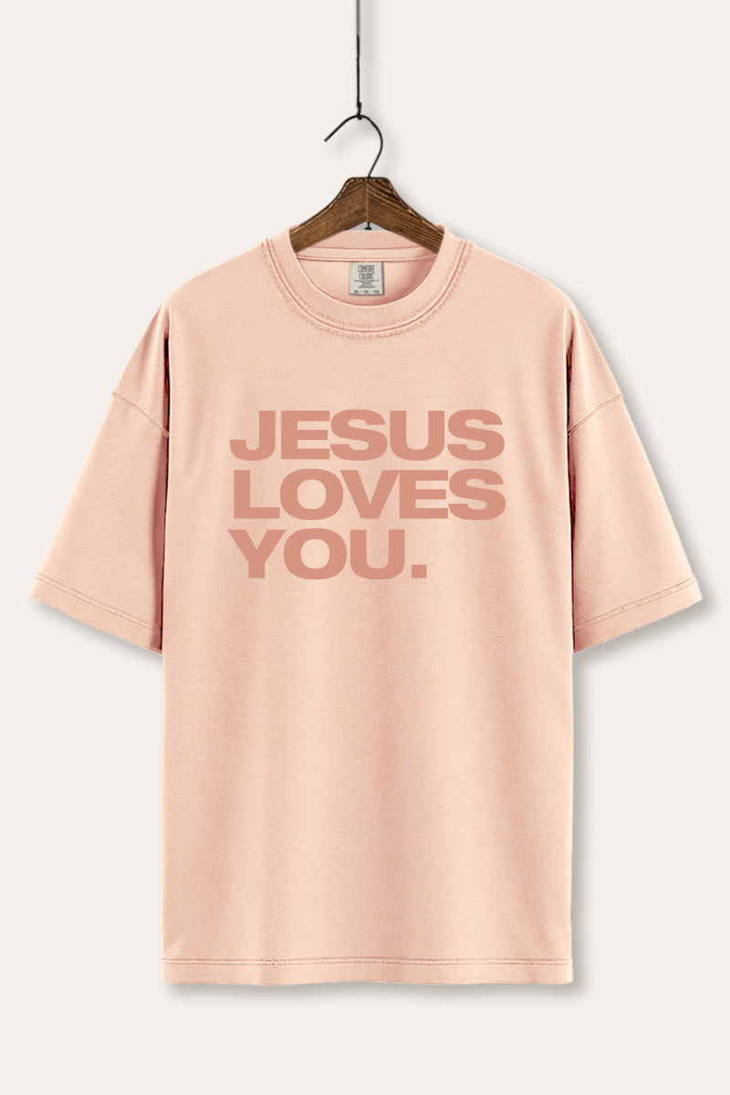 Jesus Loves You Graphic Tee Women's Comfort Fit
